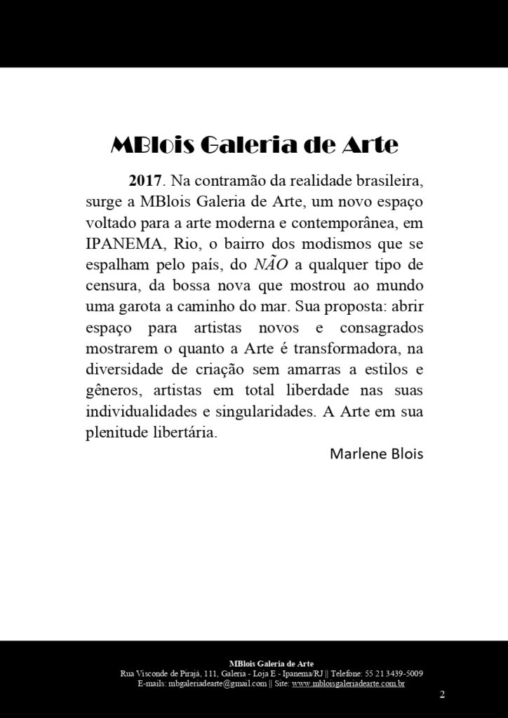 Concurso Galeria de Arte  Rio de Janeiro Mblois
